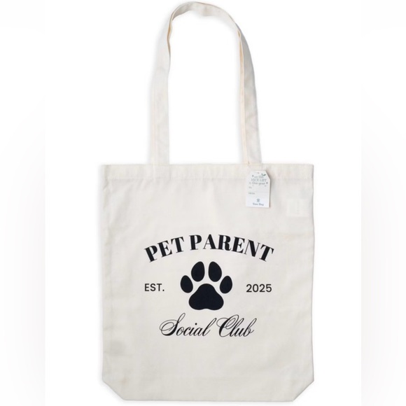 Other - NEW!! Bullseye Playground Pet Parent Social Club Canvas Tote Bag- (NWT)